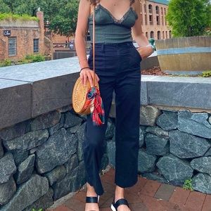 Aritzia Genevieve Carpenter Utility Pants in black